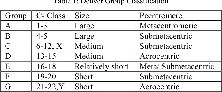 طبقه بندی دنور