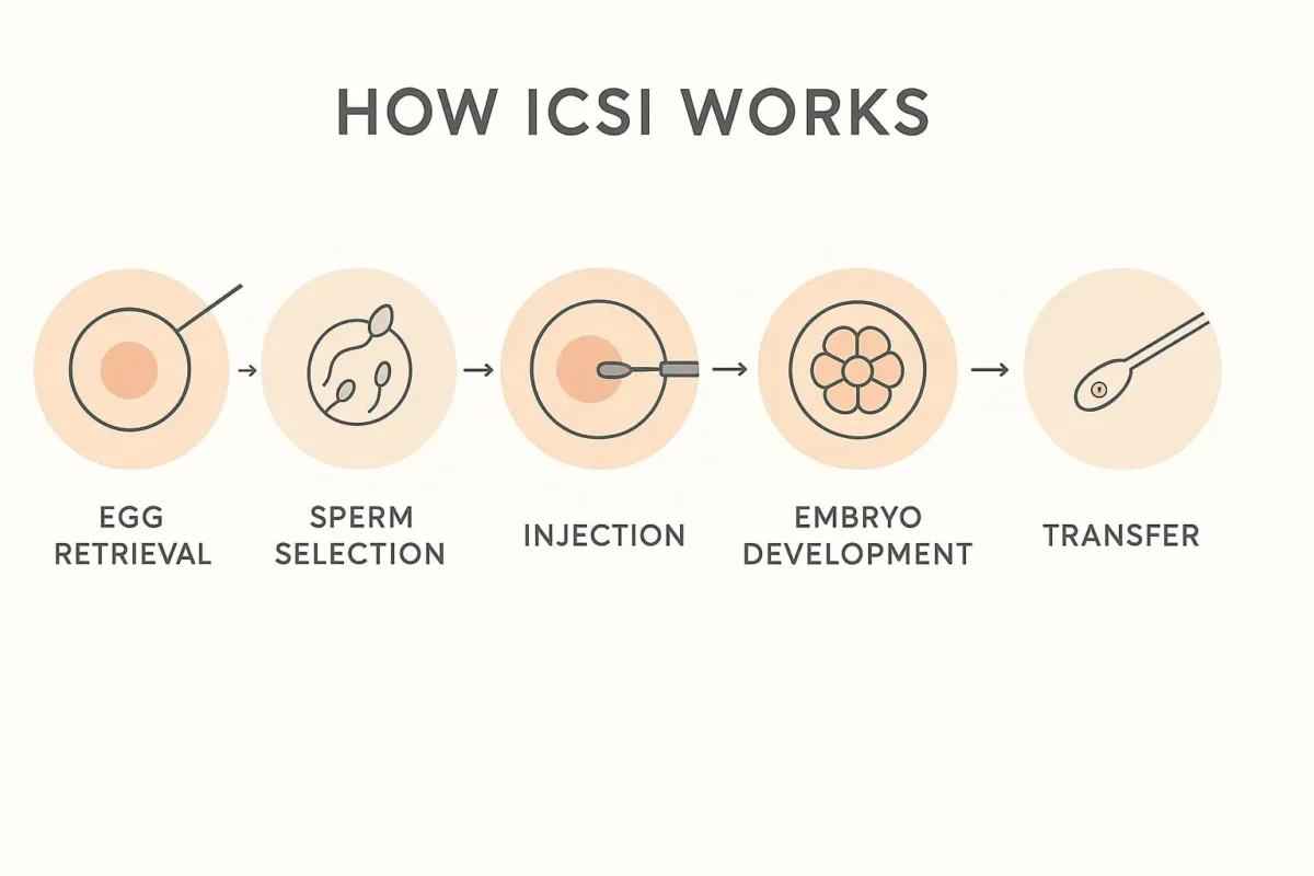 مراحل ICSI